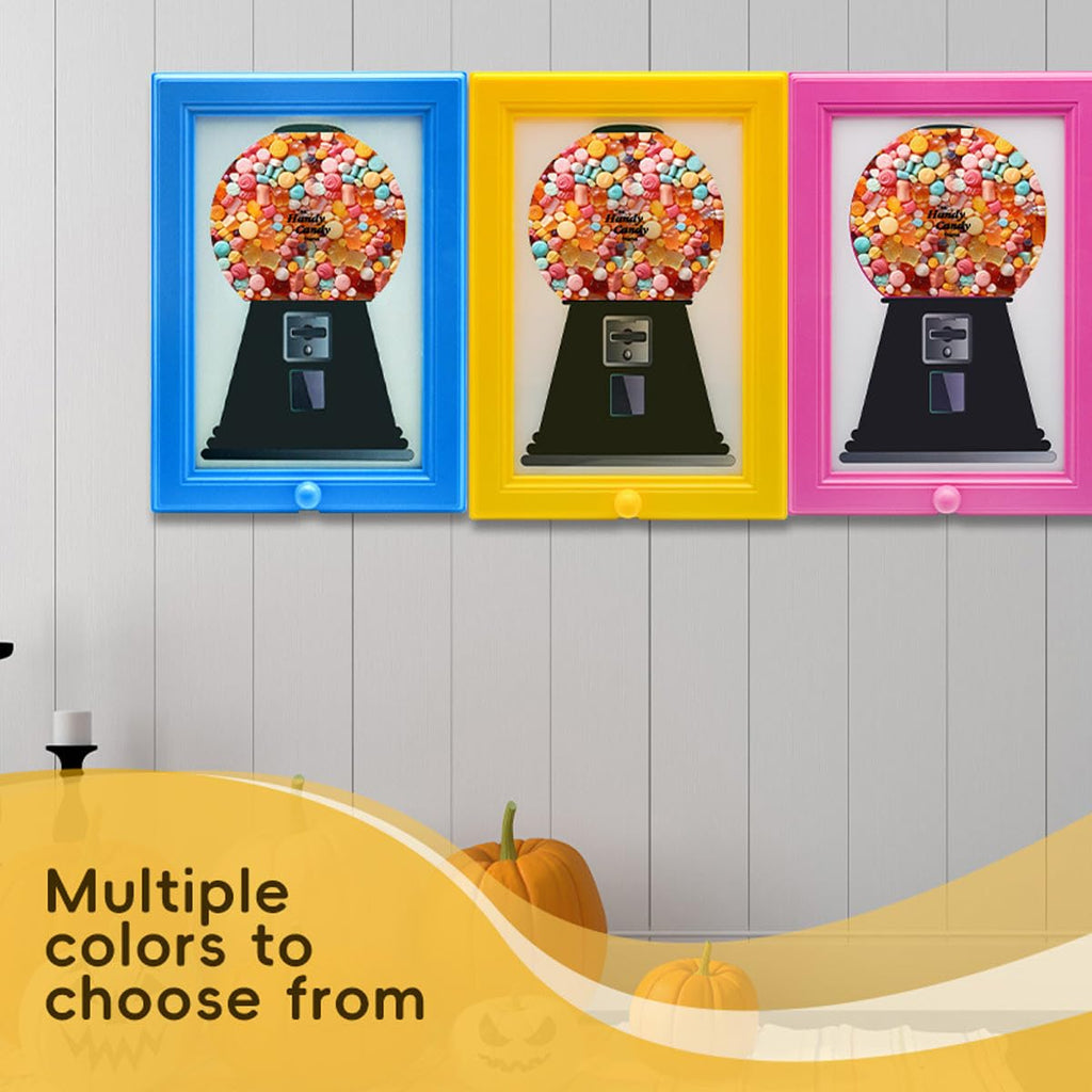 Creative Candy Frame Dispenser, Dual-Use Wall Art & Handy Candy/Gumball Dispenser for Home Decor