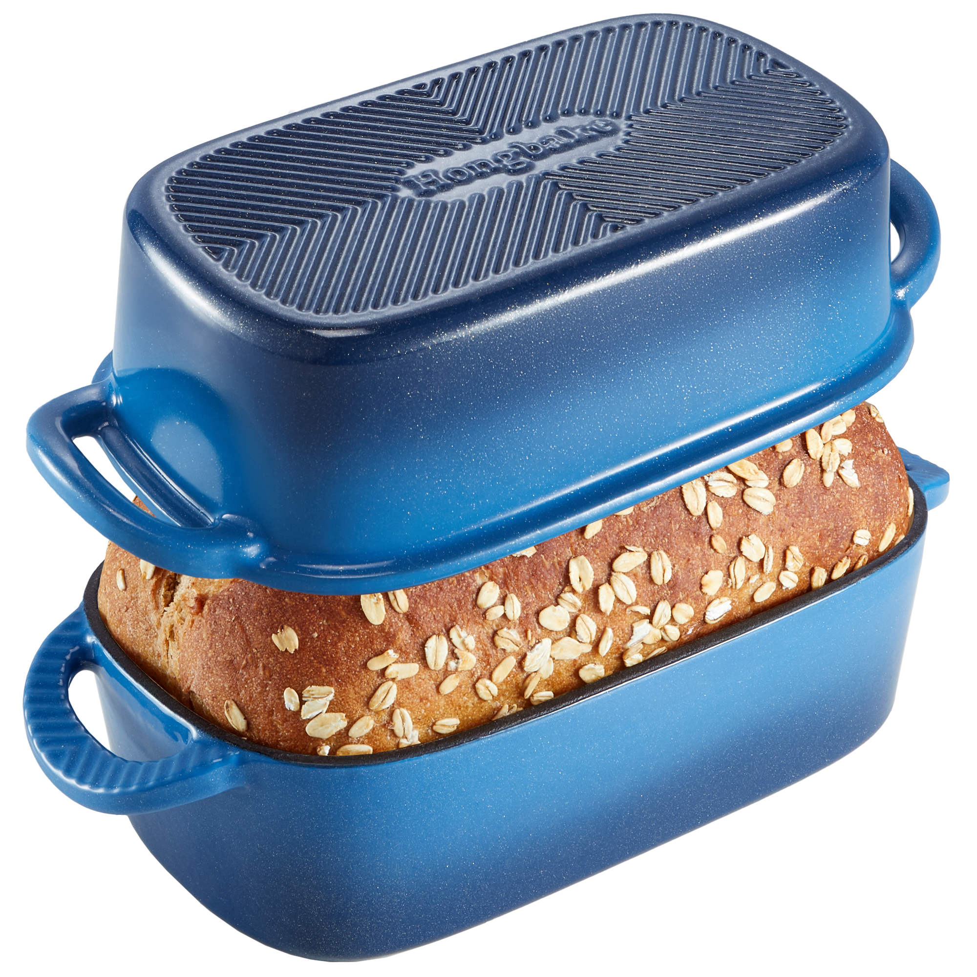 Enameled Cast Iron Loaf Pan with Lid, 9×5