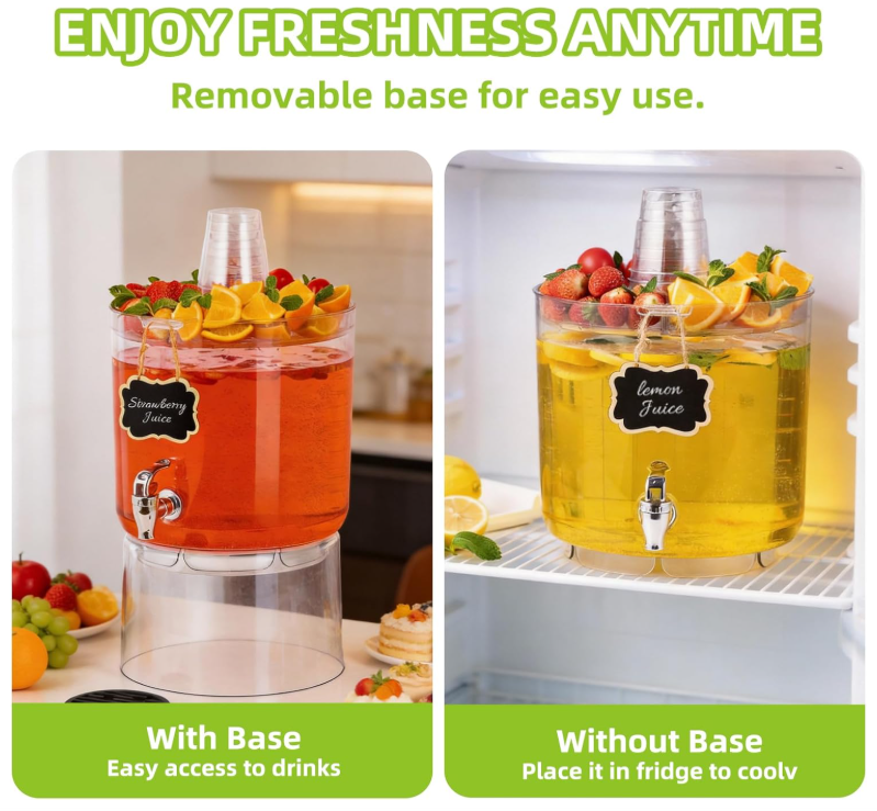 2 Gallon Beverage Dispenser with Stand & Spigot