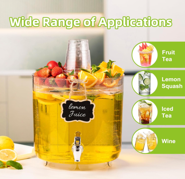 2 Gallon Beverage Dispenser with Stand & Spigot