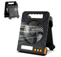 Foldable Solar Outdoor Fan with LED Light