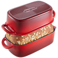 Enameled Cast Iron Loaf Pan with Lid, 9×5