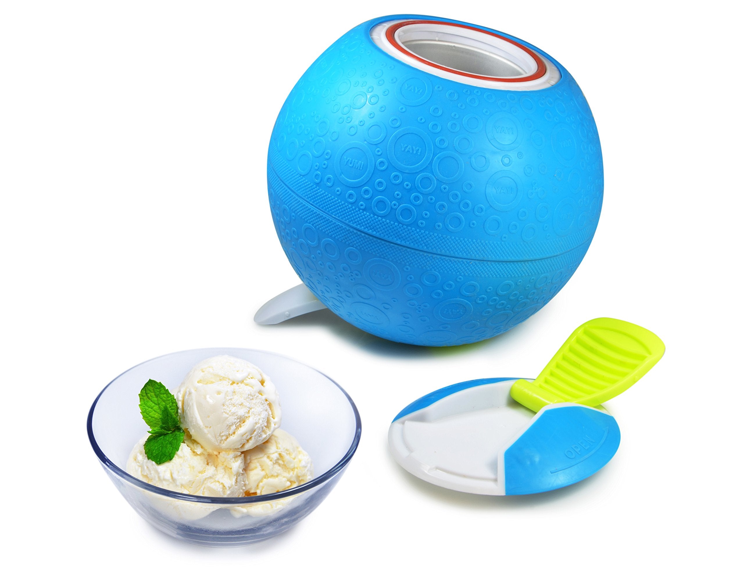 Portable Ice Cream Ball Maker, Manual Homemade Ice Cream Making Toy for Family Fun