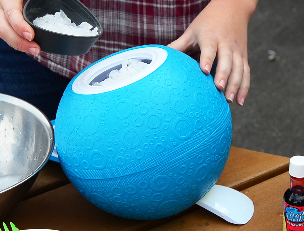 Portable Ice Cream Ball Maker, Manual Homemade Ice Cream Making Toy for Family Fun