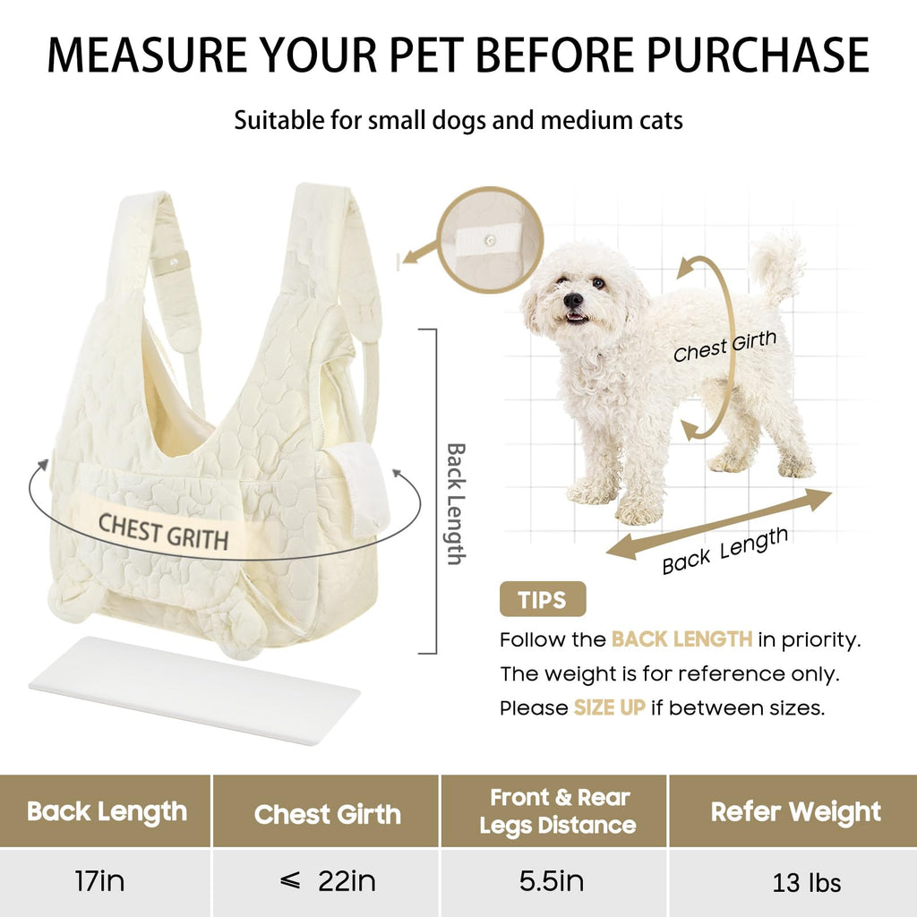 Adjustable Front Pet Carrier Backpack for Small Pets