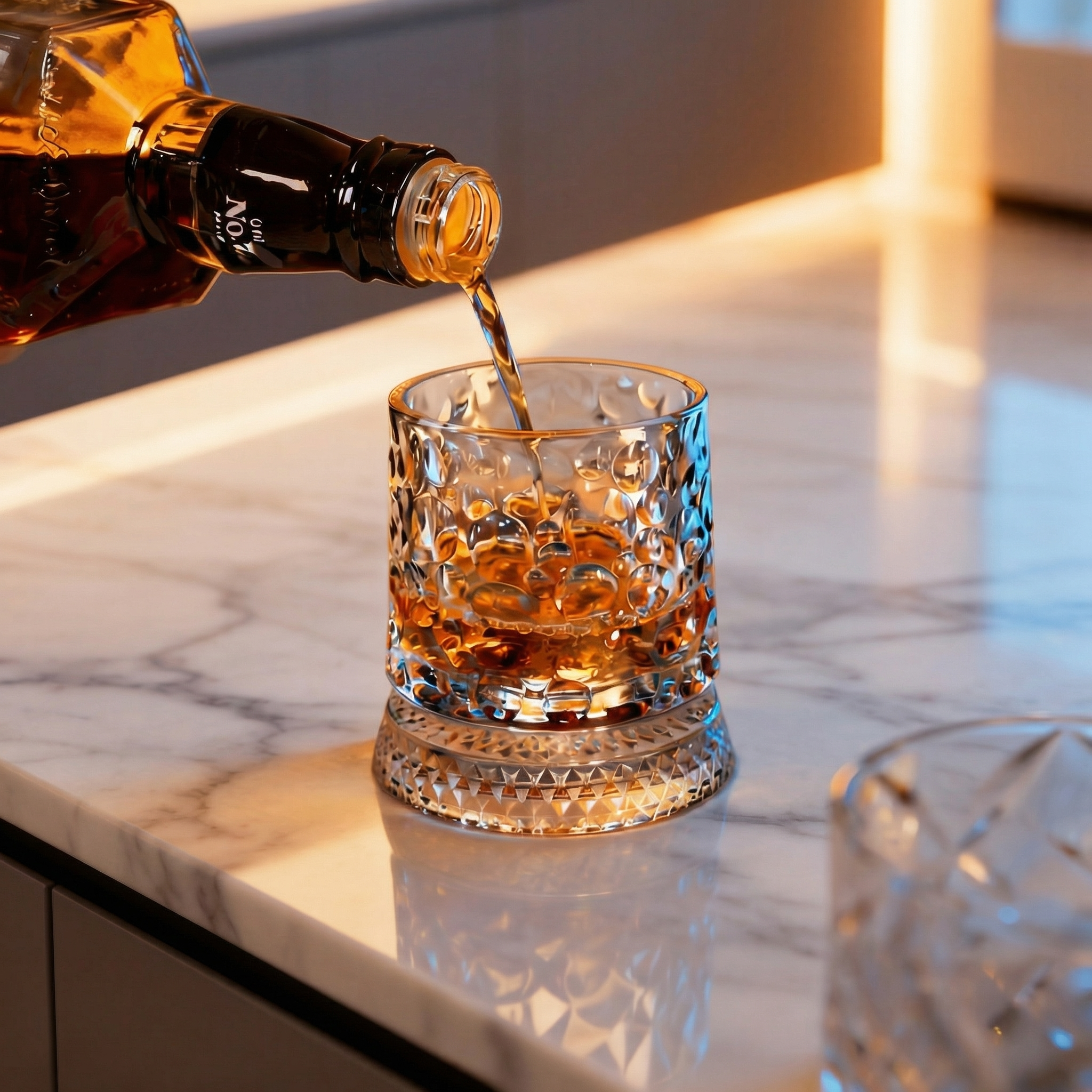 Rotating Whiskey Glass