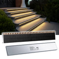 Warm White Aluminum Solar Step Lights