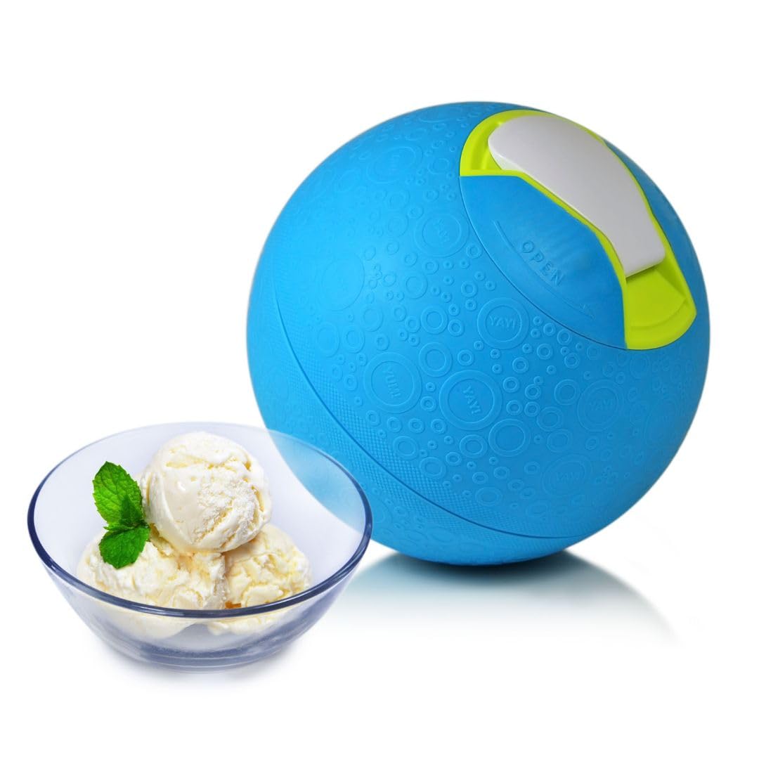 Portable Ice Cream Ball Maker, Manual Homemade Ice Cream Making Toy for Family Fun