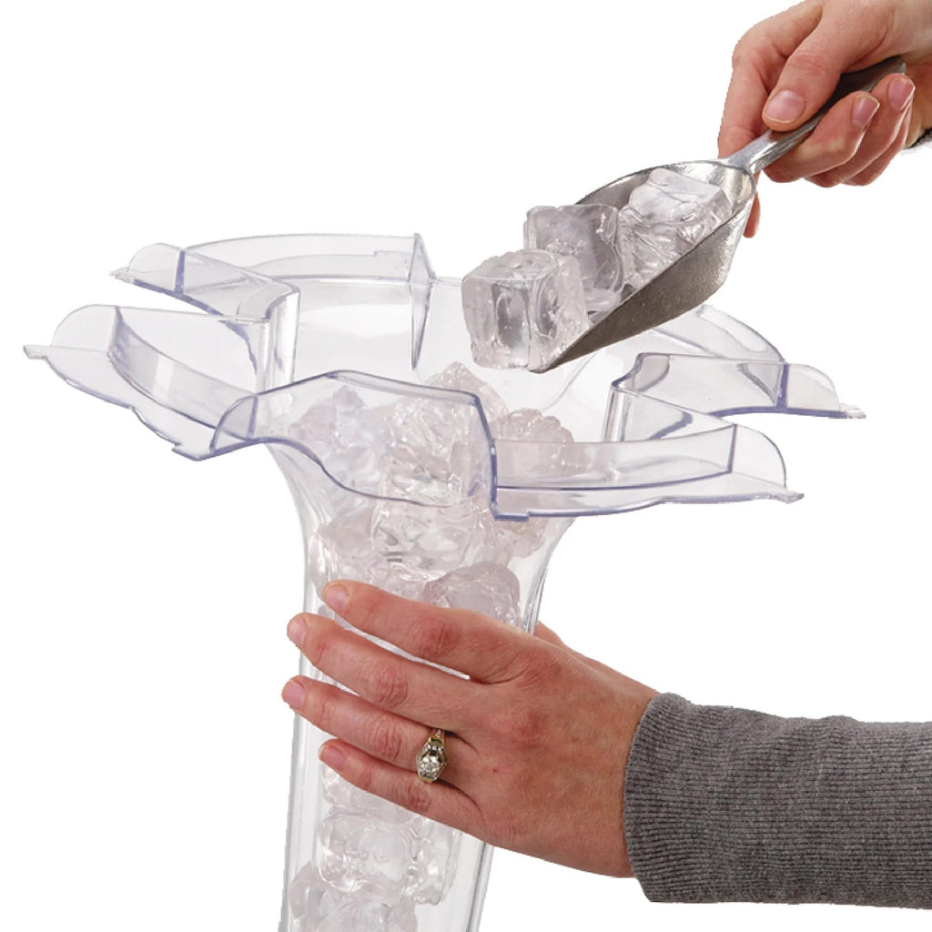 Break Resistant Tritan Beverage Dispenser with Ice Cone and Top Lid for Party Gathering