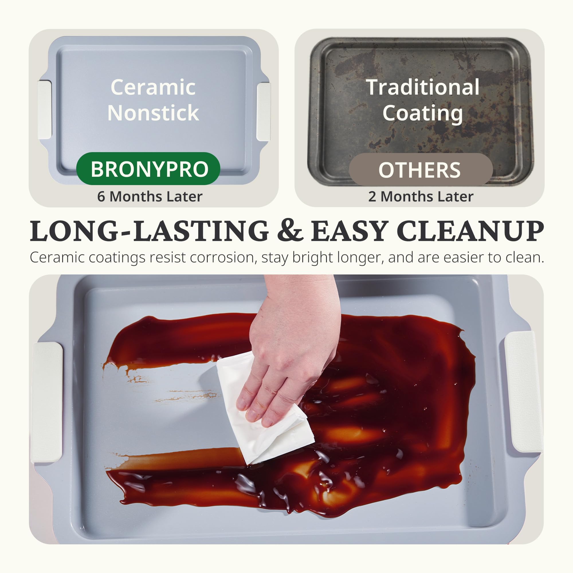 Ceramic Nonstick Bakeware Set (9-Piece)