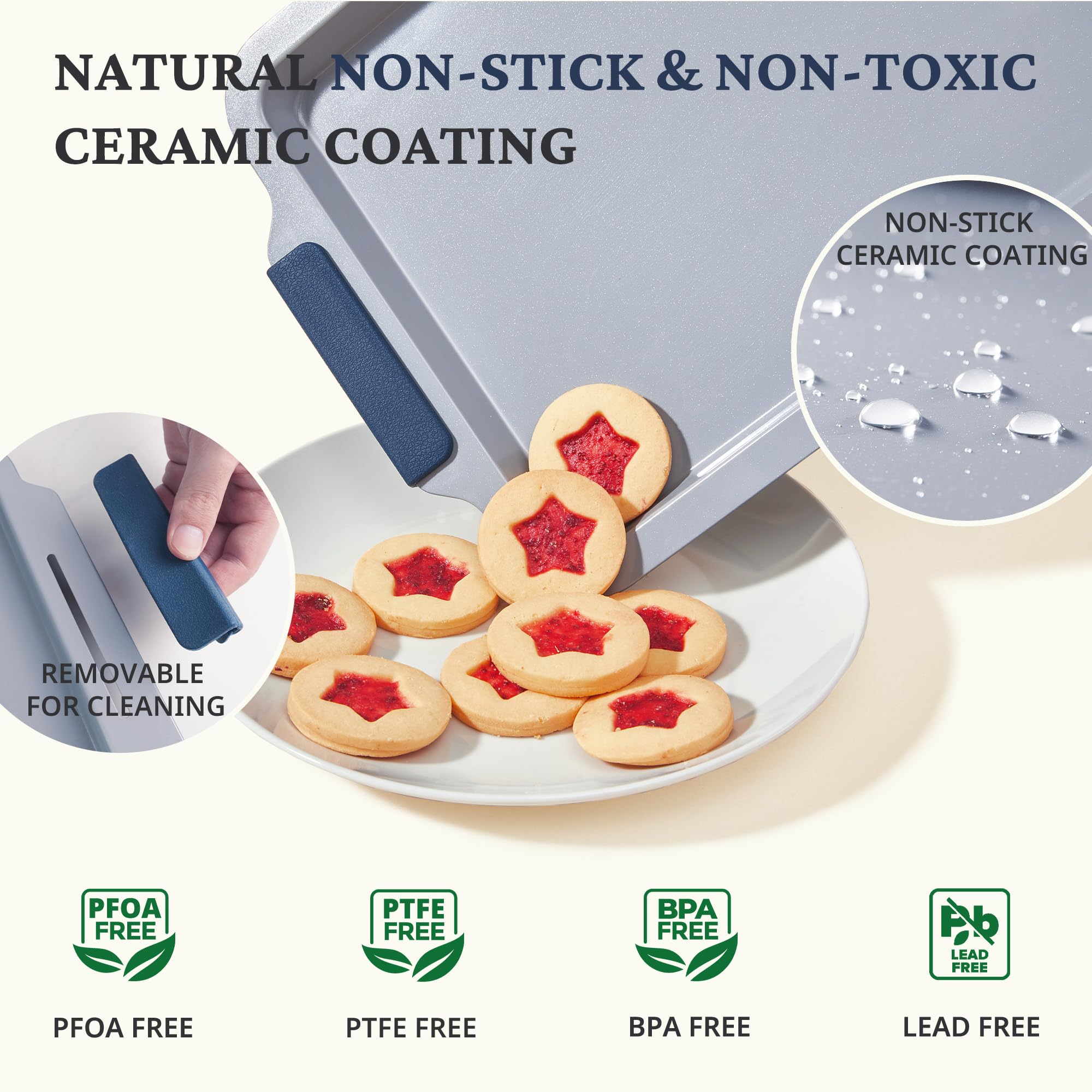 Ceramic Nonstick Bakeware Set (9-Piece)