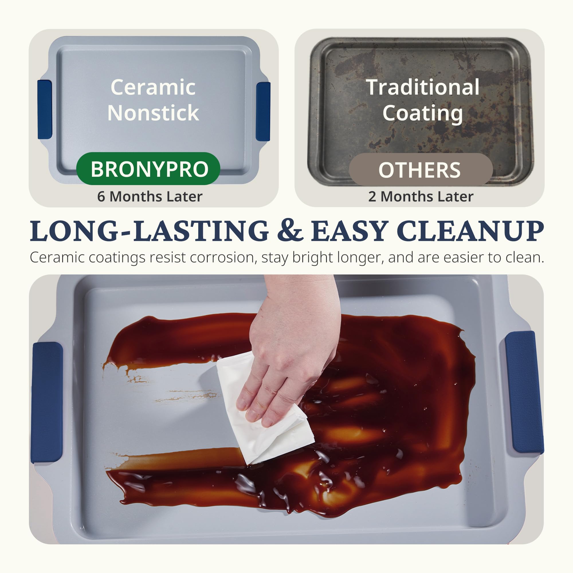Ceramic Nonstick Bakeware Set (9-Piece)