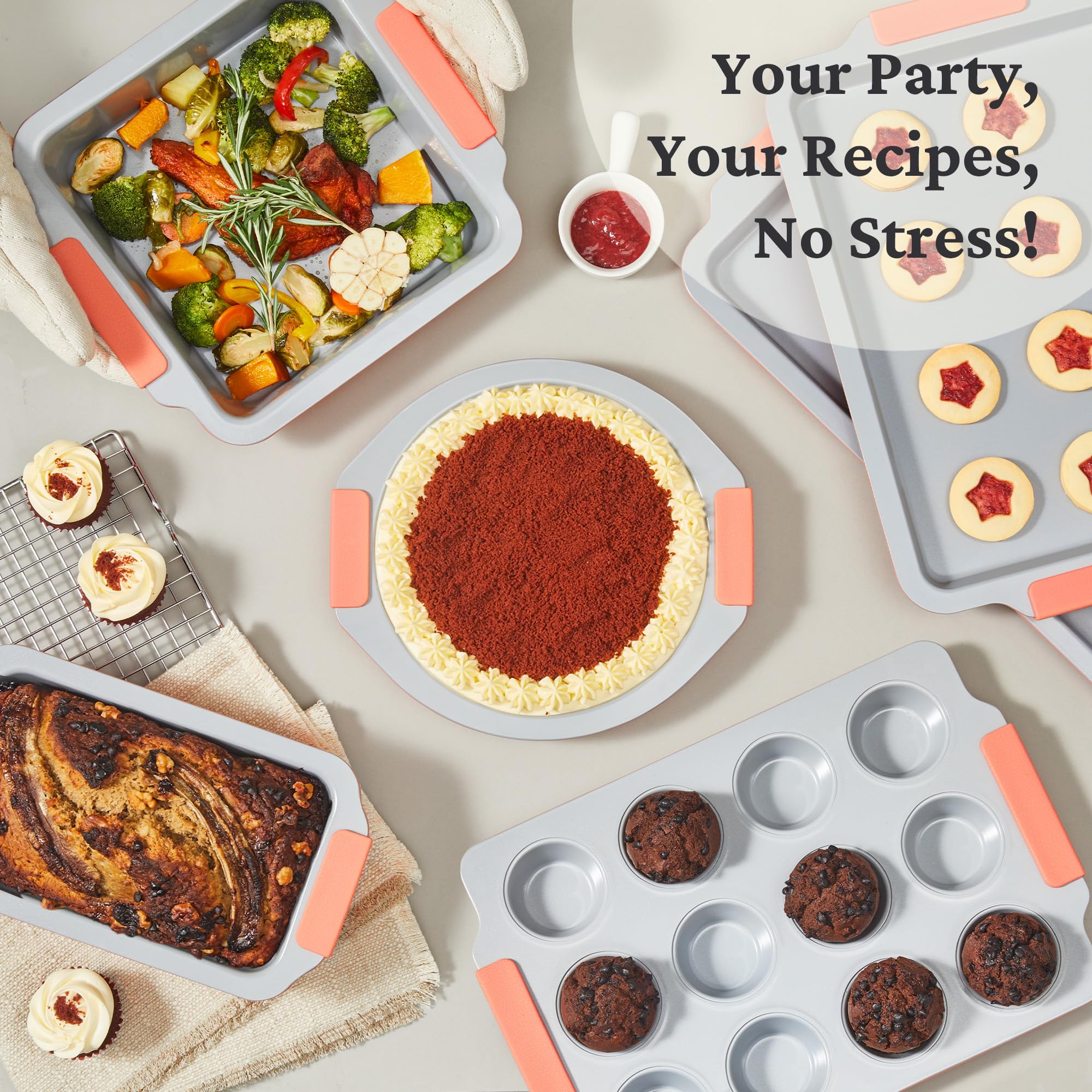 Ceramic Nonstick Bakeware Set (9-Piece)