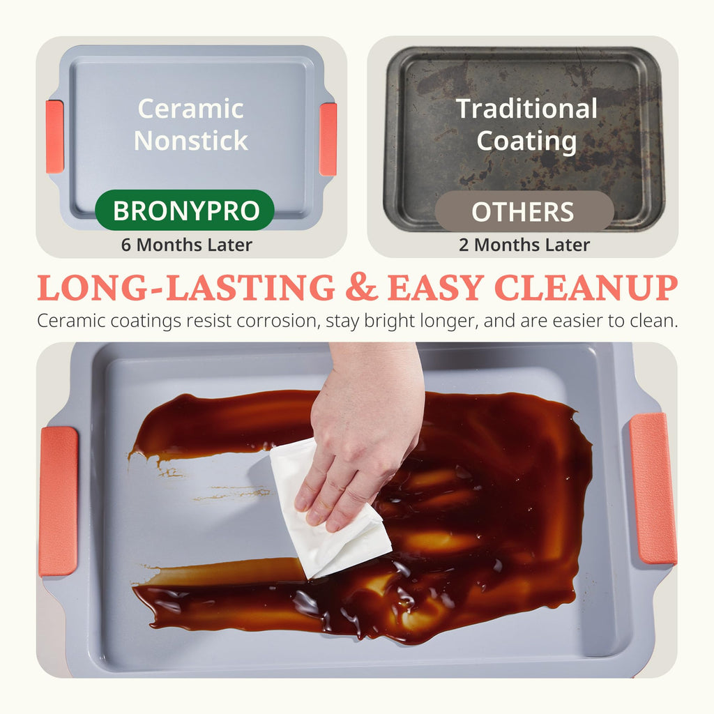 Ceramic Nonstick Bakeware Set (9-Piece)