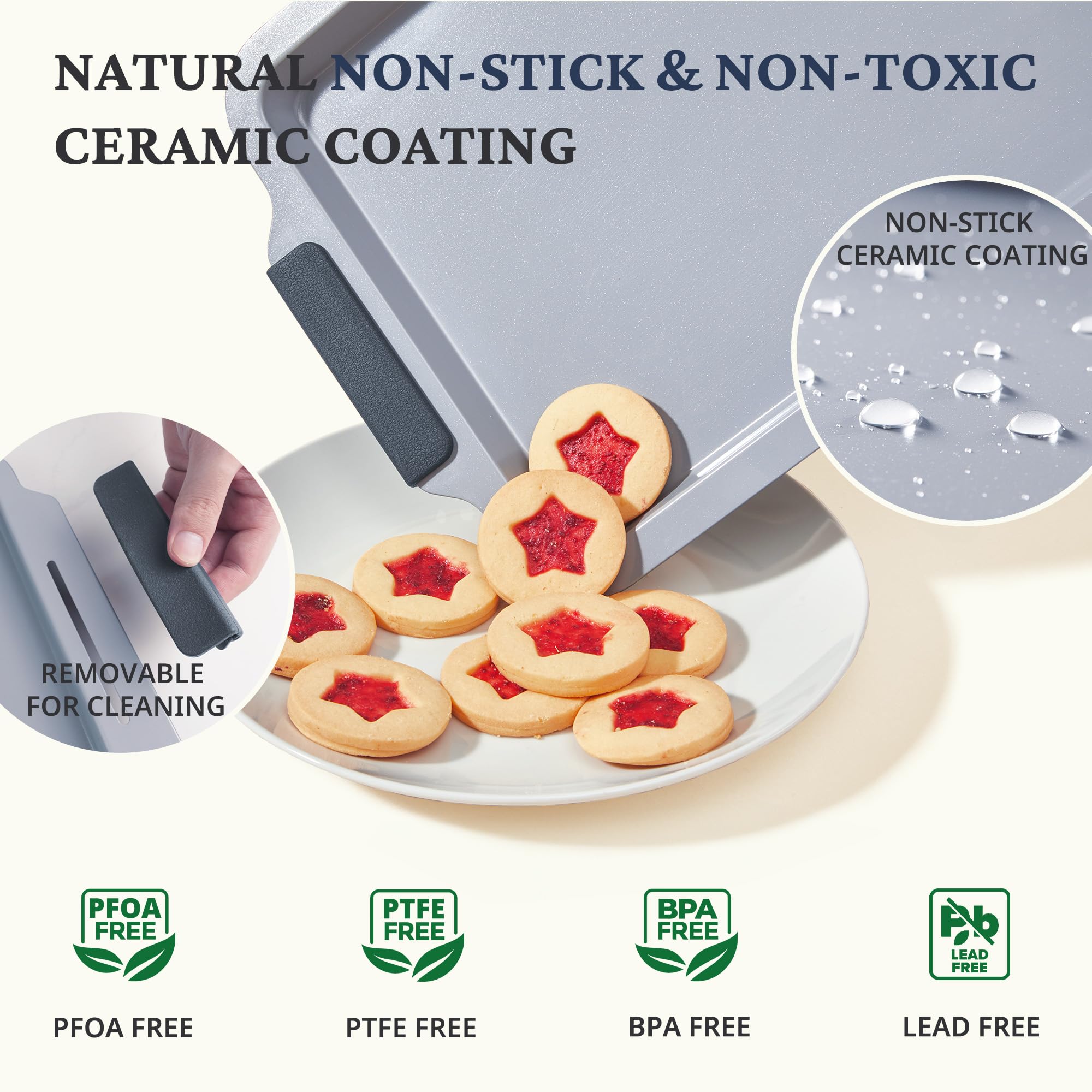 Ceramic Nonstick Bakeware Set (9-Piece)