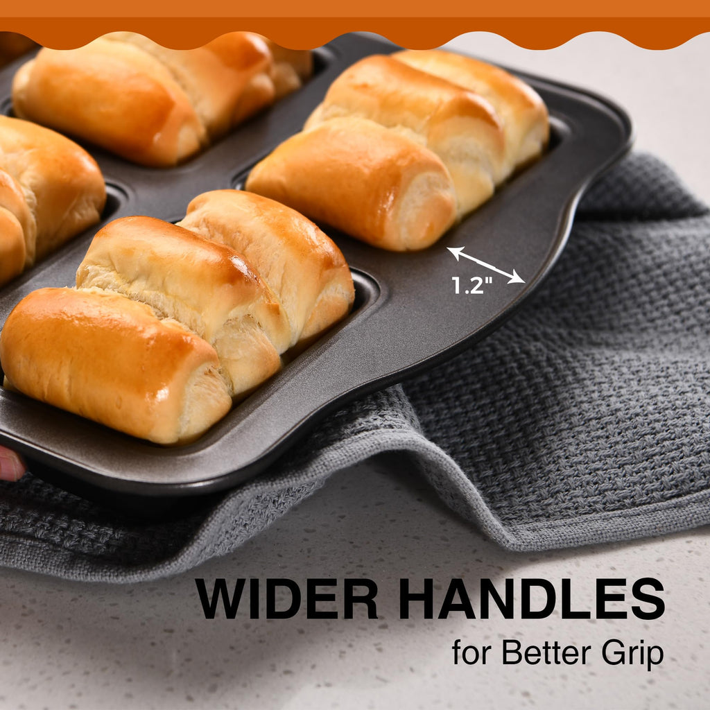 Mini Loaf Pan, 8-Cavity & Mini Muffin Pan, 12-Cup