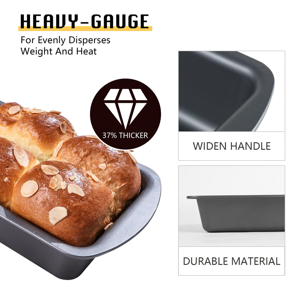 Nonstick Loaf Pan, 8.5×4.5 (3-Pack)