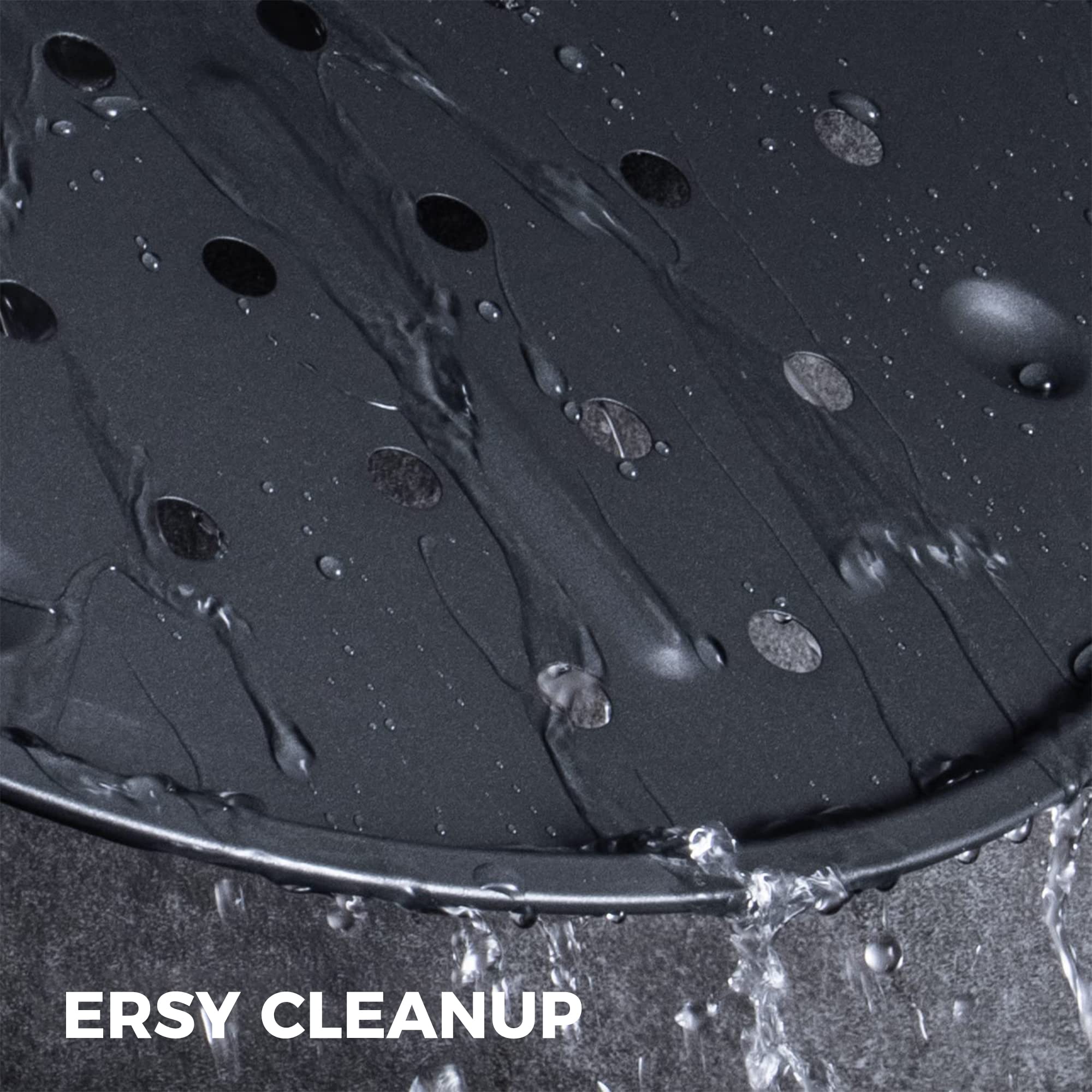 Perforated Nonstick Pizza Pan with Wider Grips, 12.2-Inch (2-Pack)