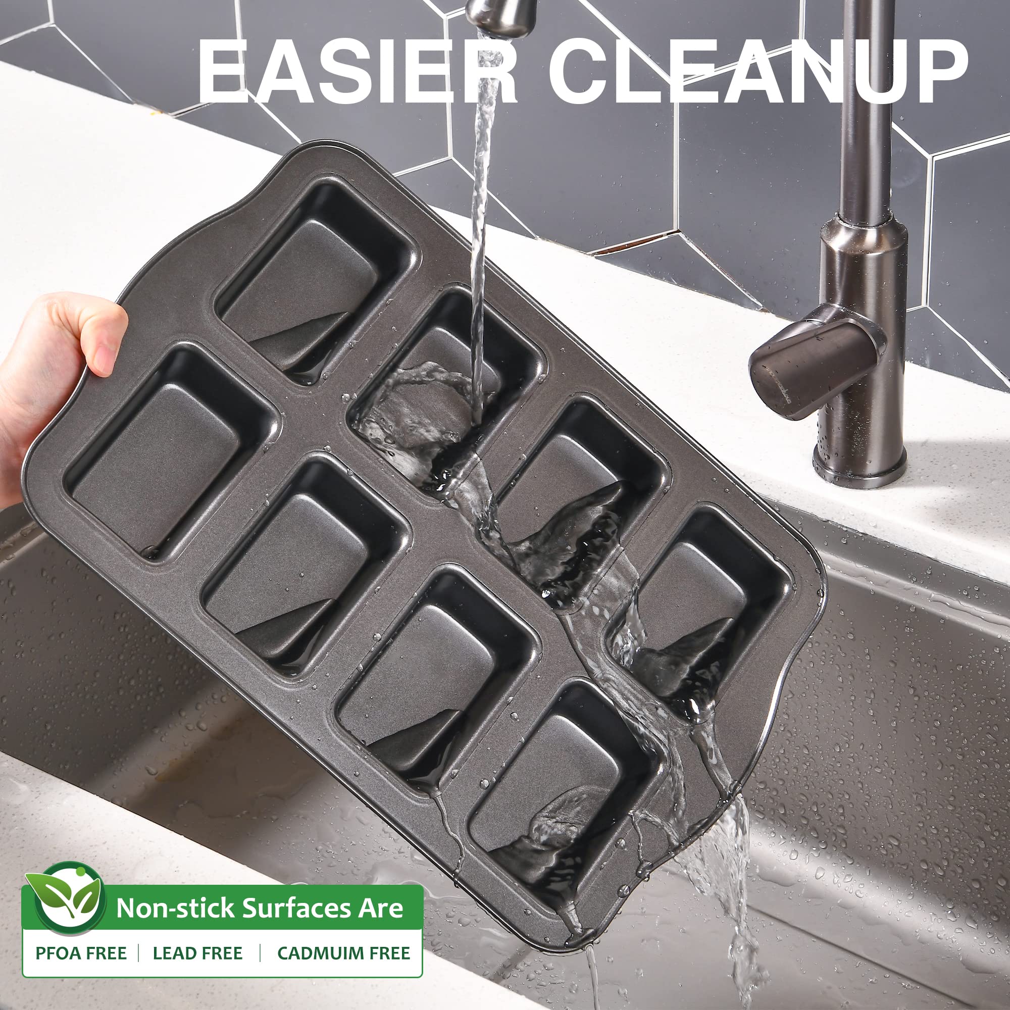 Mini Loaf Pan, 8-Cavity & Mini Muffin Pan, 12-Cup