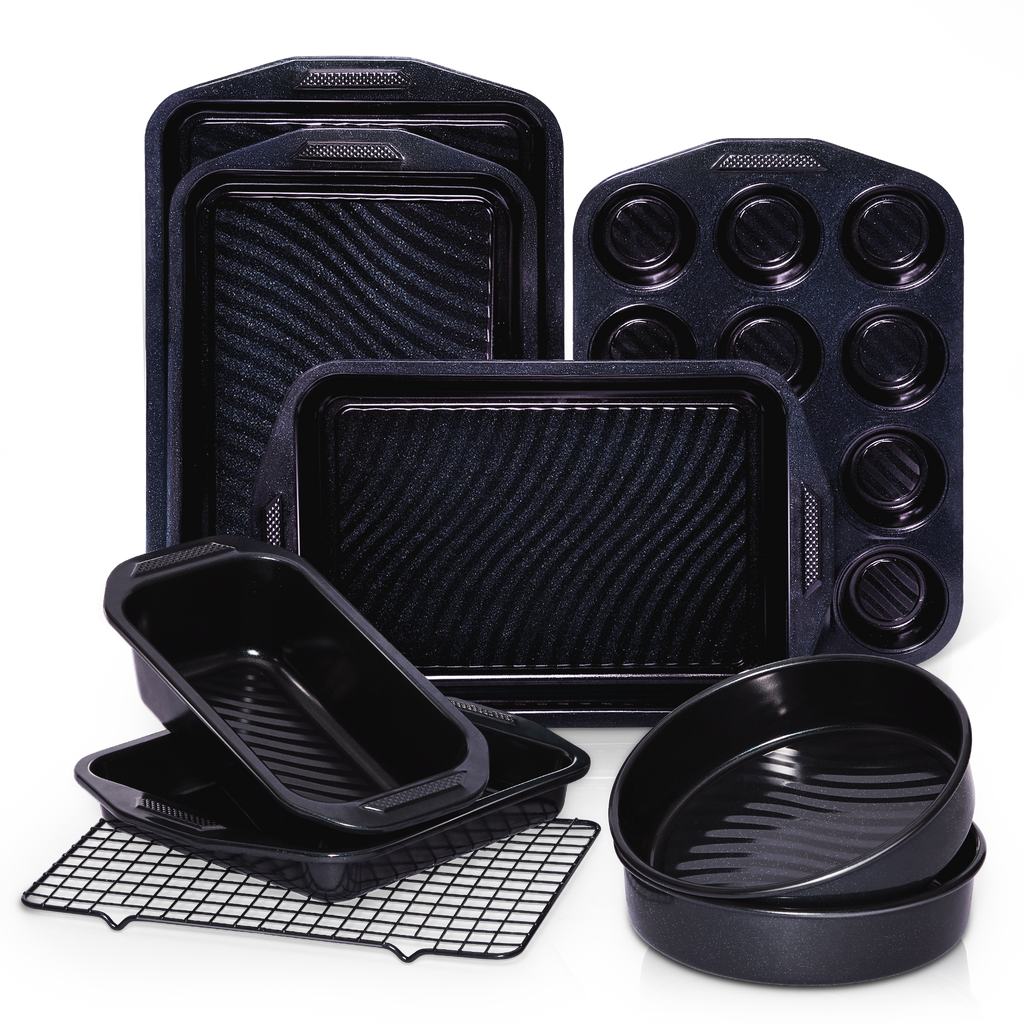 Wave Texture Nonstick Bakeware Set (9-Piece)