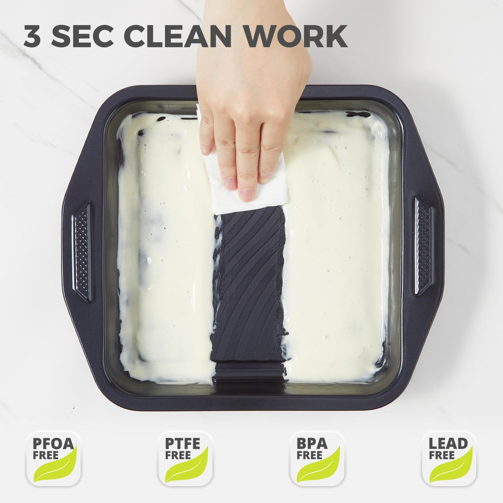Wave Texture Nonstick Bakeware Set (9-Piece)