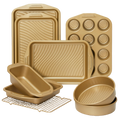 Wave Texture Nonstick Bakeware Set (9-Piece)