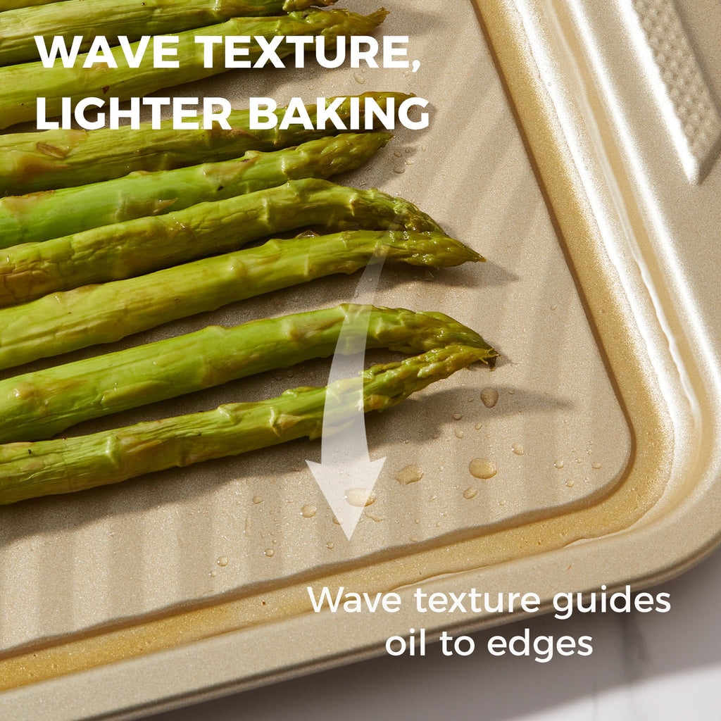 Wave Texture Nonstick Bakeware Set (9-Piece)