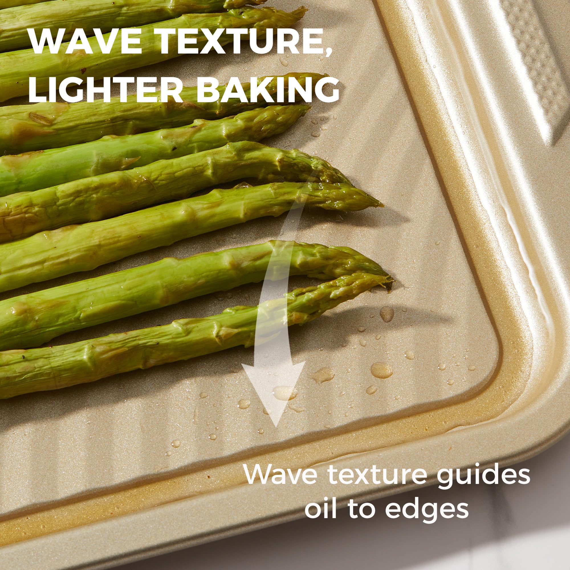 Wave Texture Nonstick Bakeware Set (9-Piece)